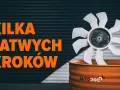Wentylator chłodnicy na pomarańczowym tle. Dowiedz się, jak sprawdzić wentylator chłodnicy na krótko w kilku łatwych krokach.