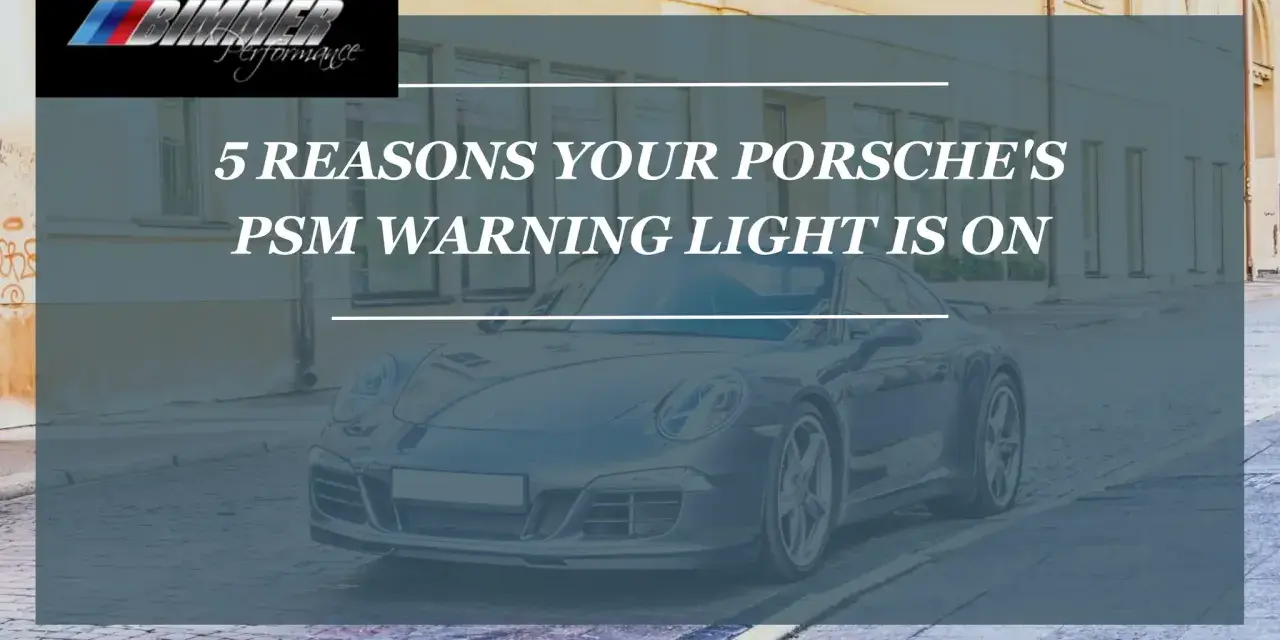 Porsche z zapaloną kontrolką PSM. Dowiedz się, co to znaczy i dlaczego się świeci.