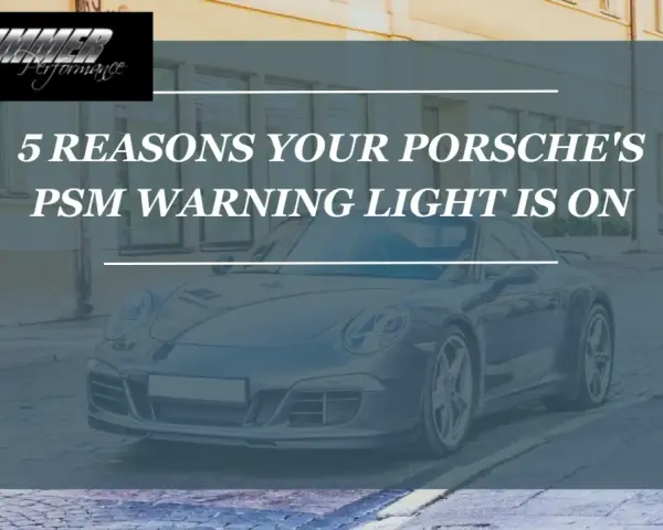 Porsche z zapaloną kontrolką PSM. Dowiedz się, co to znaczy i dlaczego się świeci.